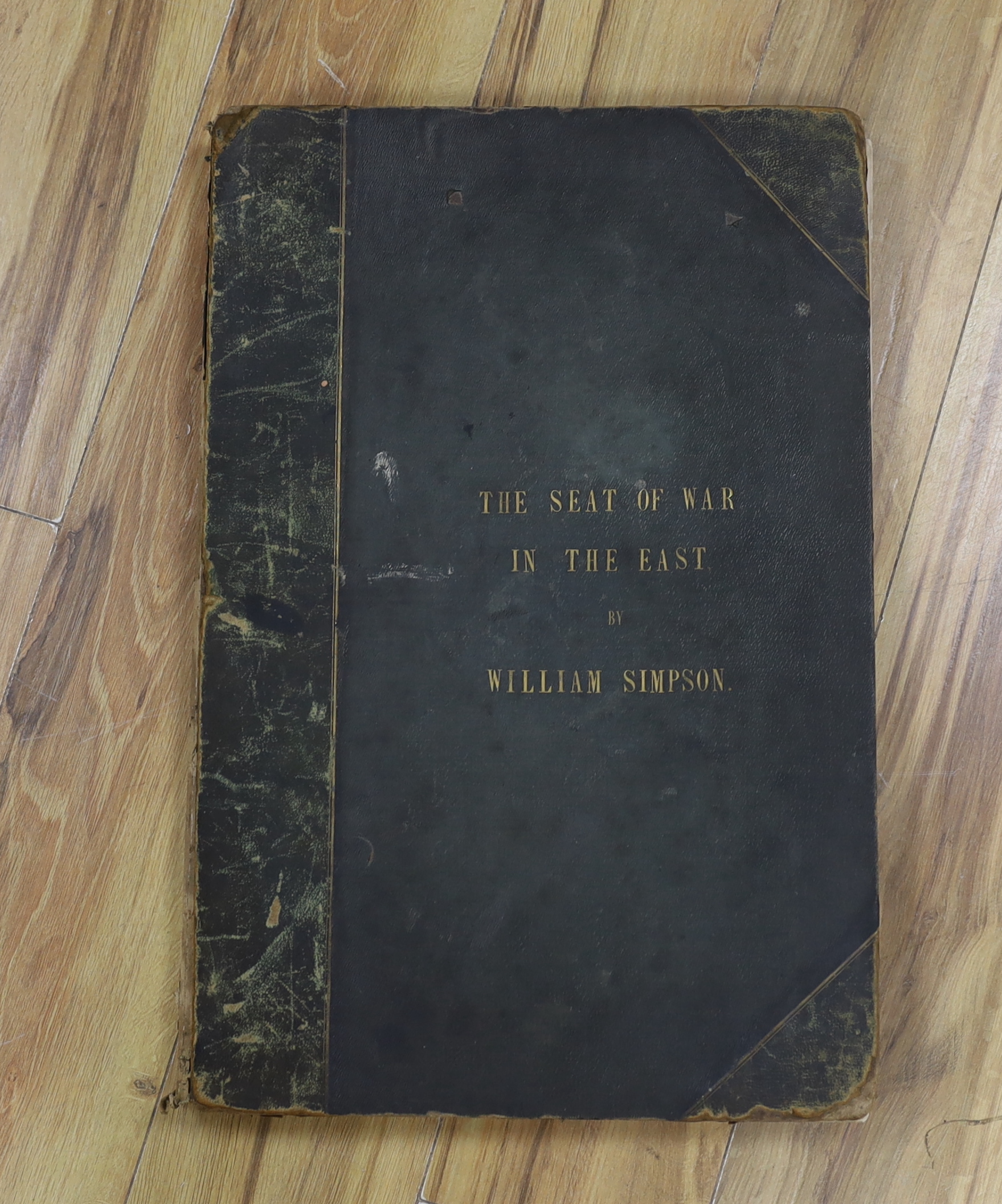 William Simpson, The Seat Of War In The East, first series, folio book, with colour plates